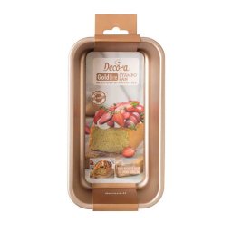 Tava Chec Cozonac Roz Vintage 23.1 x 12.9 x H 7 cm, Aluminiu Antiaderent