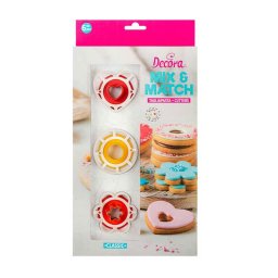 Set 6 Decupatoare Mix Match O 3 si 6 x H 2.2 cm
