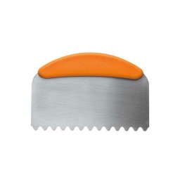 Racleta Nivelare Tort cu Maner din Plastic si Lama Inox Wave, 22.5x11 cm