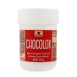 Colorant cu unt cacao Rosu, 30 g Azo