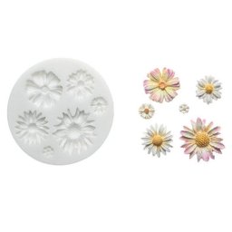 Mulaj Silicon Flori de Camp, 6 Subiecte, O 3.5 cm (SLK346)