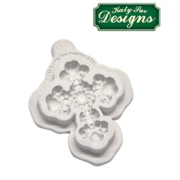Mulaj Silicon Cruce cu Pietre Pretioase 4.5 x 3.2 x 0.4 cm