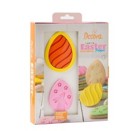 Decupator + Marcator Plastic Ou Paste 8 x 5.5 x H 2.2 cm, Set 3 buc
