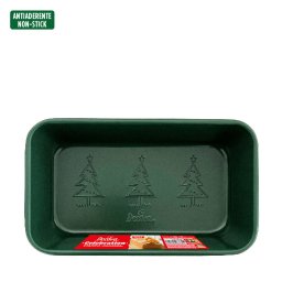 Tava Chec Cozonac Celebration Verde 24 x 14 x H 6.5 cm, Metal Antiaderent