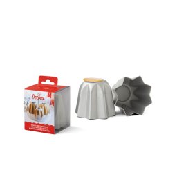 Forme Coacere Pandoro Mignon 70 gr, O 7.5 x H 6 cm, Aluminiu Anodizat, Set 3 Buc
