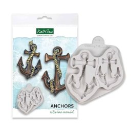 Mulaj Silicon Decor Nautic - Ancore, 2 Subiecte O 7 si 8.5 cm