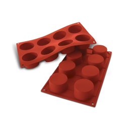 Forma Silicon Cilindru O6 x H 3.5cm, 8 cavitati (SF028)