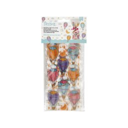 Pungi S, Celofan cu Model Baloane cu Aer Cald, 12.5 x 24 cm, Set 20 buc