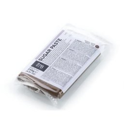 Pasta de Zahar Maro Cacao, fara Gluten, pentru Acoperire si Decoruri, 250 g, Silikomart