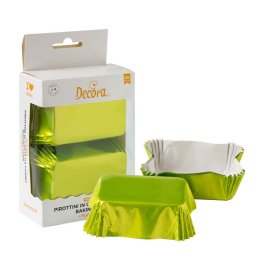 Chese Dreptungh. Hartie Verde Lime Metalizat 8 x 5 x H 3.2 cm, 20 buc