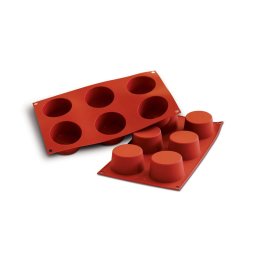 Forma Silicon Muffin mediu O 6.8 x H 3.8 cm, 6 cavitati, 119 ml