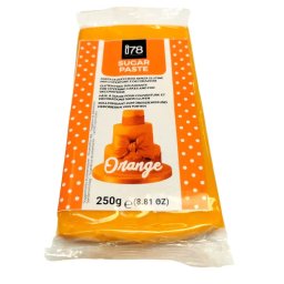 Pasta de Zahar Portocalie fara Gluten pentru Acoperire si Decoruri, 250 g, Silikomart