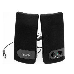 BOXE SPACER 2.0, RMS: 6W (2 x 3W), control volum, mufa casti, USB power, black, "SPB-216"(include timbru verde 0.5 lei)/43501556