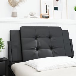 Perna pentru tablie pat, negru, 100 cm, piele artificiala GartenMobel Dekor
