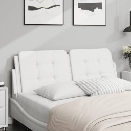 Perna pentru tablie pat, alb, 120 cm, piele artificiala GartenMobel Dekor