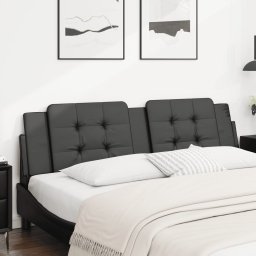 Perna pentru tablie pat, negru, 180 cm, piele artificiala GartenMobel Dekor