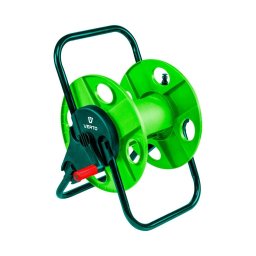 Tambur, rola, pentru furtun gradina, 1/2""-45 m, 3/4""-15 m, Verto