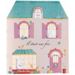 Carte de colorat cu abtibilduri, A fost odata, Moulin Roty
