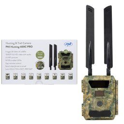 Camera vanatoare PNI Hunting 400C PRO 24MP cu Internet 4G LTE, GPS, transmite simultan video si foto pe telefon, 4 email-uri, FTP, full HD 1080P, Night Vision, 59 LED-uri invizibile pentru animale