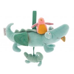Jucarie senzoriala bebe Crocodilul cu activitati, Moulin Roty
