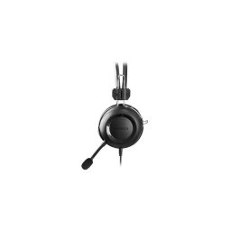 CASTI A4tech- cu fir- standard- utilizare multimedia- microfon pe brat- conectare prin USB 2.0- negru- HU-35-timbru verde 0.8 le