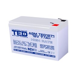 Acumulator AGM VRLA 12V 7,1Ah High Rate TED Battery Expert Holland TED003300