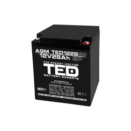 Acumulator AGM VRLA 12V 28Ah TED Battery Expert Holland, terminal M6, 165x125x175mm, TED003430