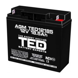 Acumulator AGM VRLA 12V 18,5Ah pentru sisteme de securitate, TED Battery Expert Holland TED002778