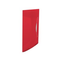 Mapa plastic ESSELTE cu elastic rosie Vivida