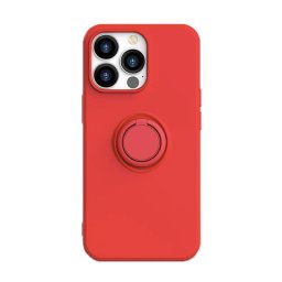 Husa Silicon iPhone 13 6.1 Ring Rosu