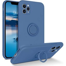 Husa iPhone 12 iPhone 12 Pro 6.1 Ring Albastru Inchis