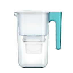 Cana filtranta de apa Aqua Optima Perfect Pour, albastru, 2,4 litri