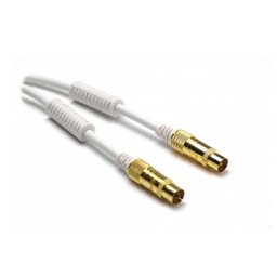 G&BL Cablu antenă, alb, 7,5 cm (6631)