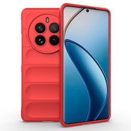 Husa Techsuit Magic Shield - Husă telefon - compatibil cu Realme 12 Pro / 12 Pro - culoare Roșu