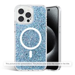 Husa Husa pentru Xiaomi Poco X6 Pro - Techsuit Sparkly Glitter - Blue
