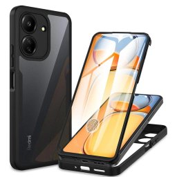 Husa Husa pentru Xiaomi Redmi 13C 4G / Poco C65 + Folie - Techsuit ColorVerse 360 Series - Black
