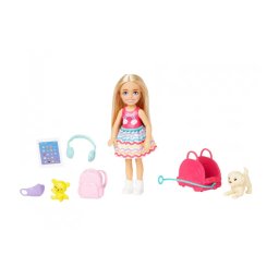 Set papusa cu accesorii, Barbie, Plastic, Multicolor
