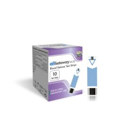 eB-Ketoway teste cetonemie x 100 buc., compatibile cu analizoarele eB-Ketoway + CADOU 10 capsule cafea LaNatura