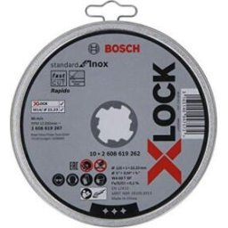 Set disc abraziv pentru otel inoxidabil, 125 x 1 x 22.23 mm, 10 buc