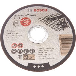 Set de 10 discuri de taiere pentru otel inoxidabil, 115 x 22.33 mm