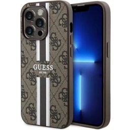Husa 4G Stripe Collection pentru iPhone 15 Pro (6.1) - maro