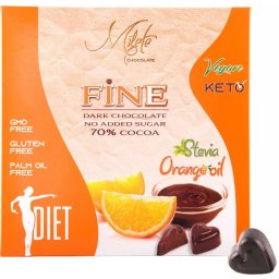 Praline cu Ulei de Portocale fara Zahar 80g Milete