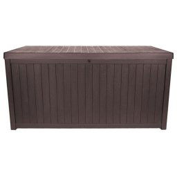 TM-SBW43H TOUGH MASTER 430L Storage Box Wooden style, coffee, hinges