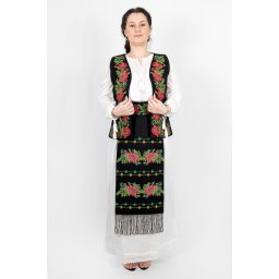 Costum Traditional Vesta, brau si 2 Fote brodate Cerasela