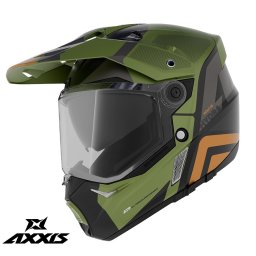 Casca adventure/touring/off road Axxis model Wolf DS Hydra B6 verde mat - tip viziera: MT-V-20