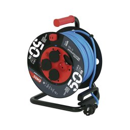 Prelungitor pe tambur cu 4 prize 50m silicon IP44