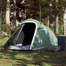 Cort de camping pentru 2 persoane, verde, impermeabil GartenMobel Dekor