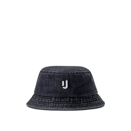 Johnny Urban Pălărie 'Bob' negru denim / alb