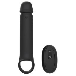 Dream Toys Ramrod Vibrating Extender with Remote Black