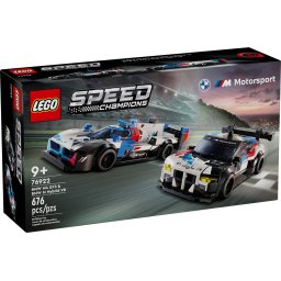 LEGO® Speed Champions 76922 - Masini de curse BMW M4 GT3 si BMW M Hybrid v8